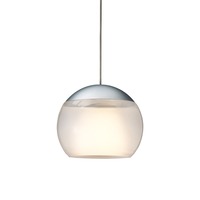 Lištové SMART.TRACK - OL 22-880-20-06/03X VÝPRODEJ VZORKU - Závěsné svítidlo BALINO pro systém SMART.TRACK matný chrom 24V DC LED 2700K 1050lm 11,2W bílý adaptér + satin sklo - OLIGO