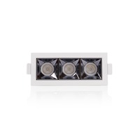 Hranatá - SLC SLC1260 Vestavné LED svítidlo PIXEL X3 9 W 220-240 V 2700 K stmívatelné 36° Ra90 bílé - TLG