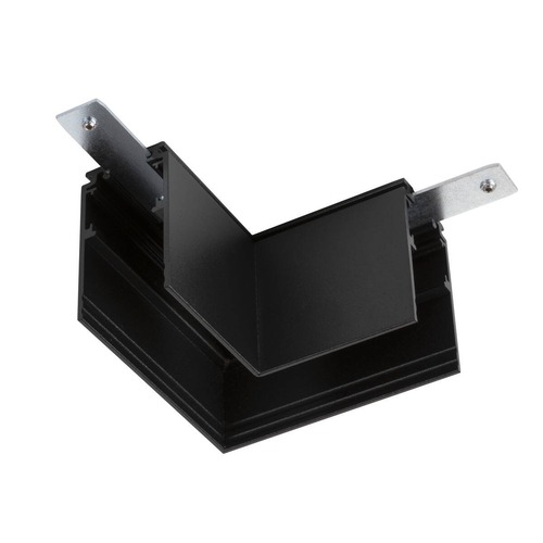 Lištové Magnetic SLV - LA 1006581 L-spojka mechanická 48 V TRACK, pro nástavbovou lištu hlub., vlevo, černá - BIG WHITE (SLV) - foto 1