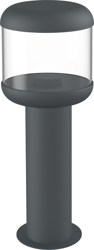 LED zahradní světla Optonica - Trávníková lampa hliníková průhledná PC E27 zásuvka IP54 - foto 1