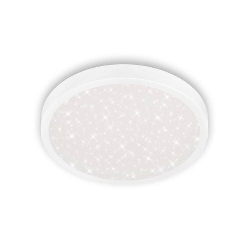 Kruhová - BRILO 3071-016 LED stropní svítidlo hvězdné nebe, pr. 38 cm, 24 W, 3000 lm, bílé - BRILO - foto 1