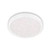 Kruhová - BRILO 3071-016 LED stropní svítidlo hvězdné nebe, pr. 38 cm, 24 W, 3000 lm, bílé - BRILO
