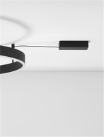 Kruhová - NV 9063604 Stropní svítidlo MOTIF LED stropní svítidlo černý hliník 3000K IP20 48W 220-240V stmívatelné - NOVA LUCE