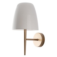 Dekorativní - FAN I-ARES-AP1-BCO Nástěnné svítidlo Ares, bílé, 1 x E14, 18 x 22 x 33,7 cm - FANEUROPE