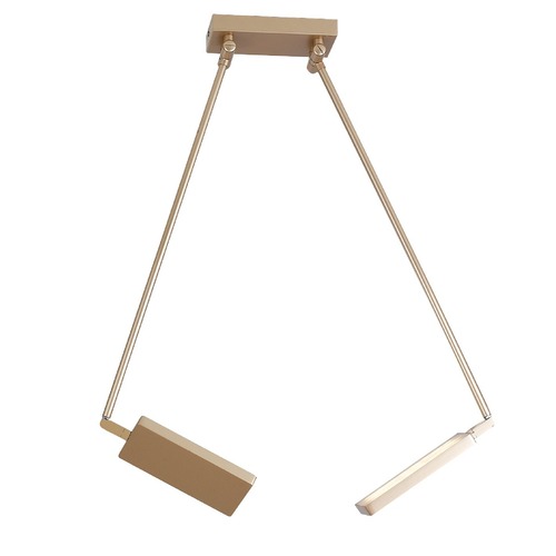 Dekorativní - FAN LED-BOOK-PL-ORO Stropní LED svítidlo BOOK zlatá, 36 W, 3640 lm, 3200 K, 200 x 85 cm - FANEUROPE - foto 1