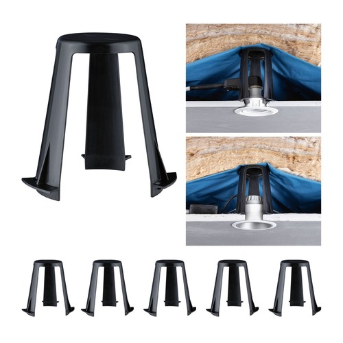 Pro zapuštěná svítidla - P 92400 Příslušenství distanční vložka pro vestavná svítidla 62 - 90mm černá - PAULMANN - foto 1