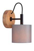 Dekorativní - BRI 2075-014 Nástěnné svítidlo pr. 12,5 cm 1x E14 25W šedá - BRILONER