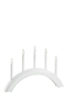 Interiérové dekorace - MAR 705952 Avento bílý vánoční svícen 5 žárovek - Markslöjd