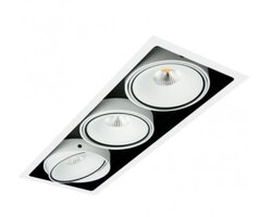 Hranatá - BPM 8212.03.D40.4K Zápustné svítidlo Gran Cube matná bílá s černou polomatnou - BPM