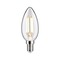E14 - P 29195 Eco-Line Filament 230V LED svíčka E14 98mm 2,5W 3000K čirá - PAULMANN
