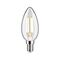 E14 - P 29195 Eco-Line Filament 230V LED svíčka E14 98mm 2,5W 3000K čirá - PAULMANN