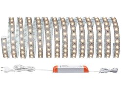 Pracovní osvětlení - P 70604 LED pásek MaxLED 500 - základní sada 5 m teplá bílá, stříbrnošedá - PAULMANN