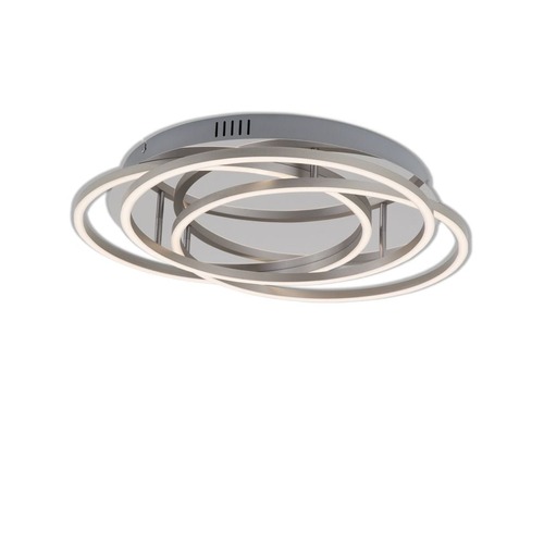 Kruhová - BRI 3248018 LED stropní svítidlo, pr. 52,5 cm, 56 W, hliník-chrom (starý kód: BRI 3248-018) - BRILONER - foto 1
