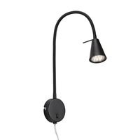 S ramenem - BRI 2082-015 Flexibilní nástěnné svítidlo 45 cm 1xGU10 5W 400lm černá - BRILONER