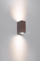 Nástěnná - CEN AXO-2GU10SC Venkovní nástěnné svítidlo AXO 2XGU10 SQUARE corten - CENTURY