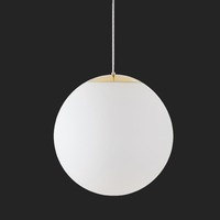 Nouzové osvětlení - OS ADR72612 ADRIA S4 HP závěsné skleněné svítidlo mosaz leštěná / bílá IP40 4000 K 58W LED nouzové kombinované 3 h (původní kód OS 72612) - OSMONT