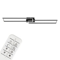 Hranatá - BRILO 3145015 LED CCT rám 110 cm 2x40W 2200lm černá (starý kód: BRILO 3145-015) - BRILO