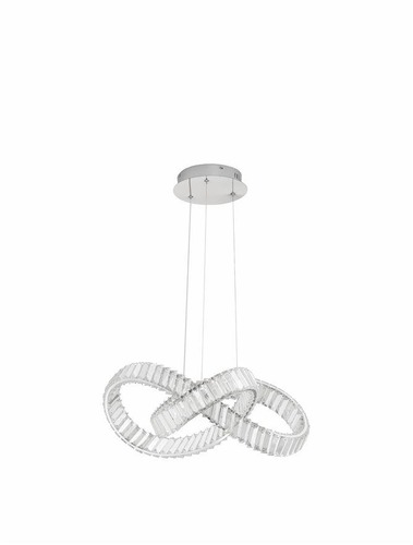 Dekorativní - NV 9019723 Závěsné svítidlo CONCETO chromovaný kov a křišťál LED 50W 230V 3500K IP20 stmívatelné - NOVA LUCE - foto 1