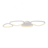 Dekorativní - LD 14039-16 Kolekce Schöner Wohnen LED stropní svítidlo PEBBLES, bílá, stmívatelné, podlouhlé, krokově stmívatelné, 3000K - JUST LIGHT