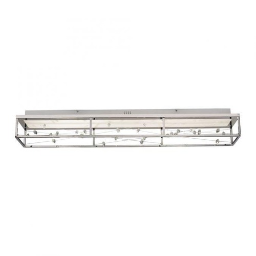 Hranatá - PN 6548-17 LED stropní svítidlo SKINA, chrom, hranaté, stmívatelné, dálkový ovladač, paměťová funkce, 2700-5000K - PAUL NEUHAUS - foto 1