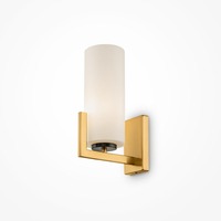 Dekorativní - M MOD089WL-01BS Nástěnné svítidlo Fortano E27 40W bílá mosaz kov sklo - MAYTONI