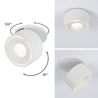 Kruhová - P 93372 Vestavné svítidlo LED Spircle bílá mat 8,0W 3.000K 36° - PAULMANN