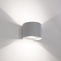 Nástěnná - CEN UDRGR-1010 Venkovní nástěnné LED svítidlo up/down šedá 10W 2700/4000/6500K IP65 - CENTURY