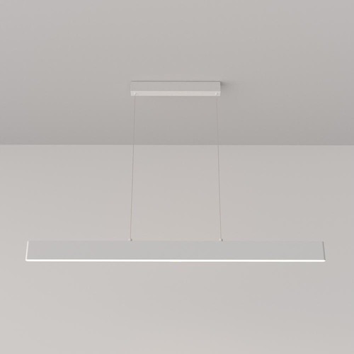 Podélná - M P010PL-L30W Závěsné svítidlo Step 3000K 30W teplá bílá 1750lm bílý kov přímé/nepřímé osvětlení - MAYTONI - foto 1
