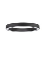 Kruhová - NV 9345636 Stropní svítidlo MORBIDO černý hliník a akryl LED 60W 230V 2700K - 4000K IP20 vč. dálkového ovládání stmívatelné Tuya - NOVA LUCE
