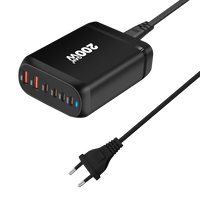 Mobilní a počítačové příslušenství - 200W adaptér se zástrčkou EU - 4-Type-C / 2-Type-A