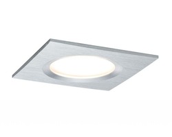 Koupelnová - P 93895 Zápustné svítidlo LED Coin Slim IP44 hranaté 3x 6W 3x 470lm 2700K hliník 3ks stmívatelné - PAULMANN