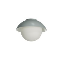 Kruhová - OS LUK60504 LUKIDA 2 stropní/nástěnné skleněné svítidlo šedá / bílá IP65 4000 K 20W LED - OSMONT