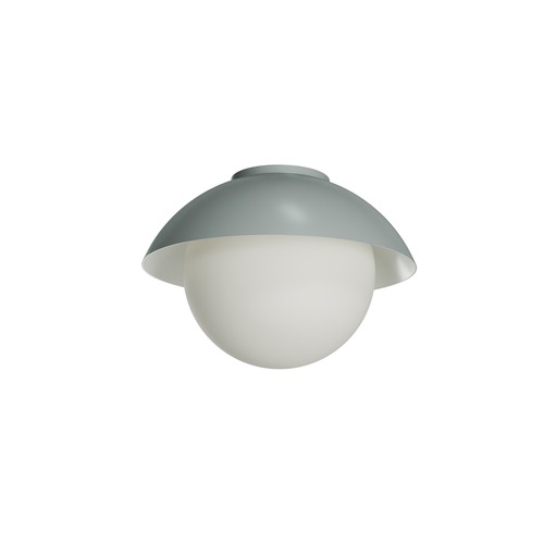 Kruhová - OS LUK60504 LUKIDA 2 stropní/nástěnné skleněné svítidlo šedá / bílá IP65 4000 K 20W LED - OSMONT - foto 1