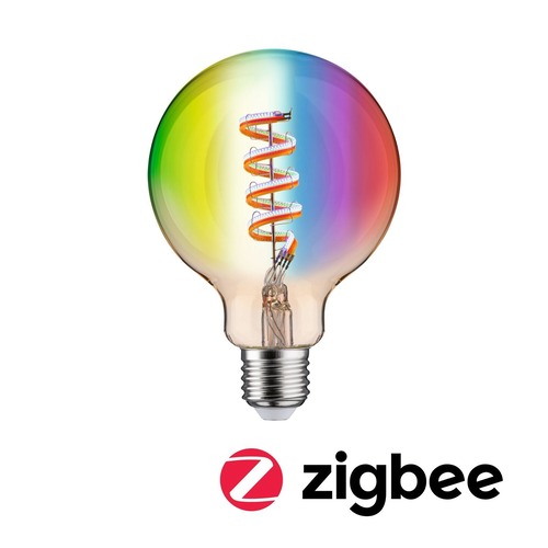 E27 - P 29160 Filament 230V Smart Home Zigbee 3.0 LED Globe G95 E27 6,3W RGBW+ stmívatelné zlatá - PAULMANN - foto 1