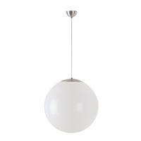 Koule - OS ISI66259 ISIS S4 PE závěsné plastové svítidlo kartáčovaná nerez / bílá IP40 3000 K 41W LED - OSMONT
