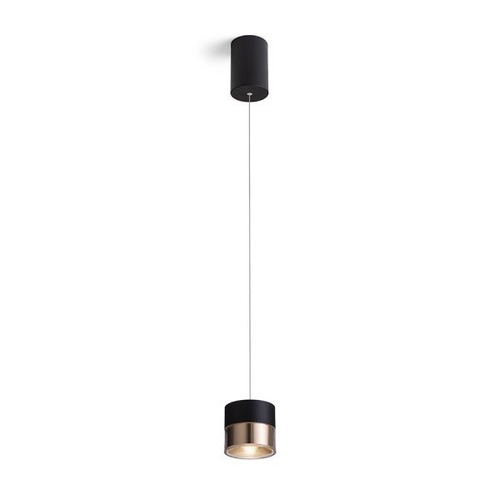 Válec - RED R14219X VÝPRODEJ VZORKU - JUNIPER závěsná stahovatelná černá/zlatá  230V LED 15W 30°  3000K - RED - DESIGN RENDL - foto 1