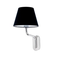 Dekorativní - FARO 24005-12 ETERNA nástěnná lampa, chrom/černá - FARO
