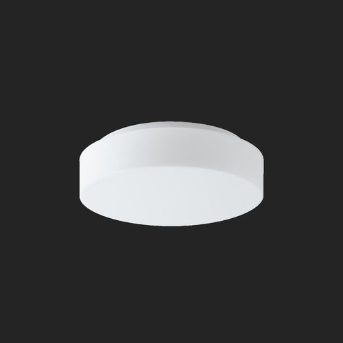 Nouzová - OS ELS59449 ELSA 2 stropní/nástěnné skleněné svítidlo bílá IP44 3000 K 15W LED nouzové kombinované 3 h (původní kód OS 59449) - OSMONT - foto 1