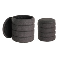 Ostatní - EG 424124 Taburetka 2 velikosti černá AMPAHAKA 424124 - LIVING