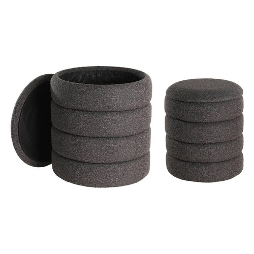 Ostatní - EG 424124 Taburetka 2 velikosti černá AMPAHAKA 424124 - LIVING - foto 1