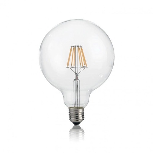 E27 - ILUX 153988 LAMPADINA CLASSIC E27 8W GLOBO D125 TRASPARENTE 4000K - IDEALLUX - foto 1
