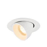 Kruhová - LA 1010042 NUMINOS® GIMBLE XS Stropní vestavné svítidlo, 2700 K, 55°, IP20, kulaté, bílé - BIG WHITE (SLV)