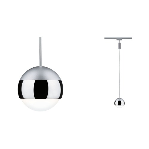 Svítidla - P 96804 AKCE - URail LED závěs Capsule II 6W 4000K stmívatelné 230V matný chrom/chrom - PAULMANN - foto 1