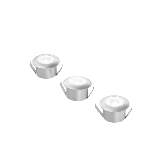 Kruhová - FAN INC-ASSO-R3 Podhledové zápustné svítidlo Asso, zlaté, hliník, 3 x 1 W, 300 lm, 4000 K, 3,2 x 3,2 x 2,2 cm - FANEUROPE - foto 1