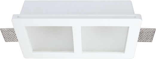 Svítidla pro reflektory (gu10) - Stropní armatura bezešvé zapuštěné čtvercové matné sklo