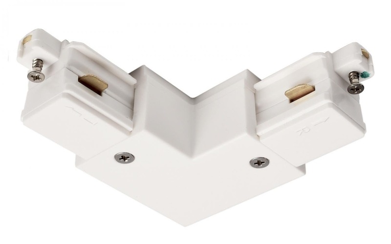Lišty a příslušenství - IMPR 720018 Deko-Light 1-fázový kolejnicový systém, D One 90°-spojka, pravé, 220-240V bílá RAL 9016 73 mm - foto 1
