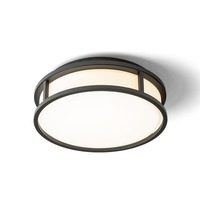Koupelnová - RED R13677 GRANDE LED 25 stropní opálové sklo/černá 230V LED 12W IP44 3000K - RED - DESIGN RENDL