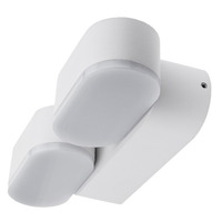 LED nástěnné svítidla - LED nástěnné svítidlo Epistar 2x6W bílé tělo otočné