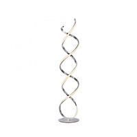 Stojací lampy - PN 721-17 KIRIBI LED stojací svítidlo kroucené chrom stmívatelné přes šňůrový stmívač moderní 3000K - PAUL NEUHAUS
