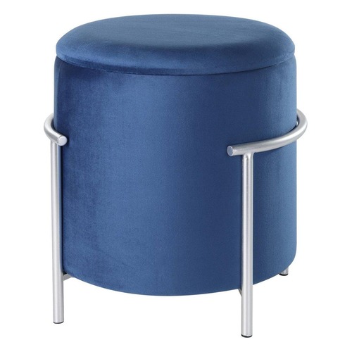 Ostatní - EG 424137 Taburetka v.465 modrá/stříbrná MASHIKE 424137 - LIVING - foto 1